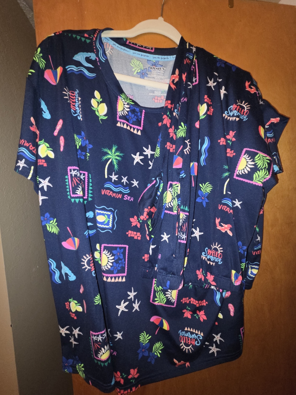 Navy Tropical Print Women’s Lounge Set.